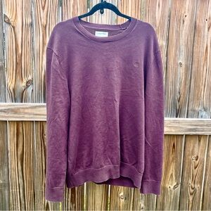 Oversized Maroon Calvin Klein Crewneck